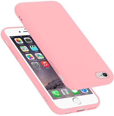 Cadorabo Hoesje geschikt voor Apple iPhone 6 / 6S in LIQUID ROZE - Beschermhoes gemaakt van flexibel TPU silicone Case Cover