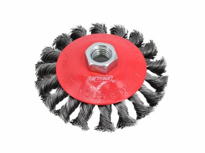 AWTOOLS AW55136 - Draadborstel - 115mm - Conische Vorm - Gespleten Staal