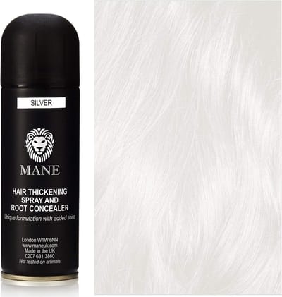 Mane Hair Thickening Spray & Root Concealer - Zilver 200 ml