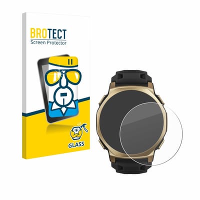 BROTECT - Glas Screenprotector voor Huami Amazfit T-Rex 3 Pro (44 mm) - Gehard Beschermglas 9H