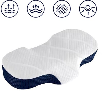 Ergonomisch Hoofdkussen - Hoofdkussen Nekklachten - Voor Rug- en Zijslapers - Memory Foam - Slaapkussen - Kussen - Ergonomisch Kussen - Orthopedische Kussens