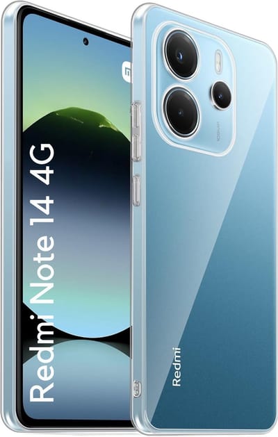 Hoesje geschikt voor Xiaomi Redmi Note 14 4G - (Europe Version) backcover Shockproof siliconen Transparant