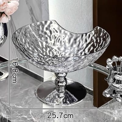 Waterrimpelingen Fruitbord met Hoge Uitstraling Woonkamer en Huis Nieuwe Salontafel Licht Luxe High-end Fruitbord Snoep Snacks Plaatsingsbord