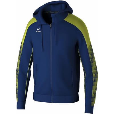 Erima Evo Star Trainingsjack Met Capuchon Kinderen - Marine / Lime | Maat: 116