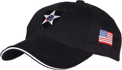 Fostex Garments - Baseball cap 2nd Infantry (kleur: Zwart / maat: NVT)