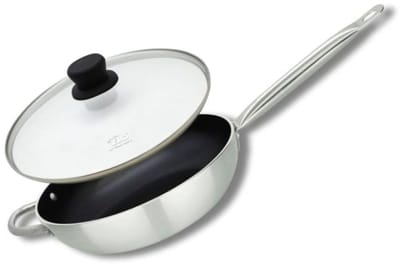 Wokpan 28 cm met keramische coating zonder PFAS en deksel Elo