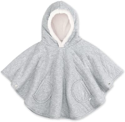 Gewatteerde Reisponcho - Baby Omslagdoek - Veilig Onderweg - Teddy Voering - 50 cm