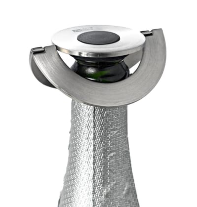 AdHoc Champ Champagne Stopper - Geborsteld Rvs