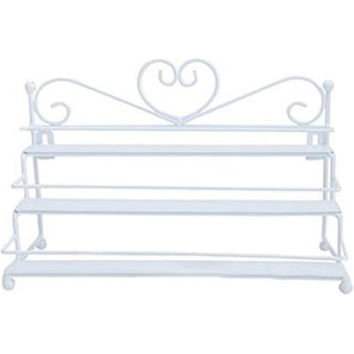 3-laags hart nagellak plank cosmetische display standhouder rack organizer white