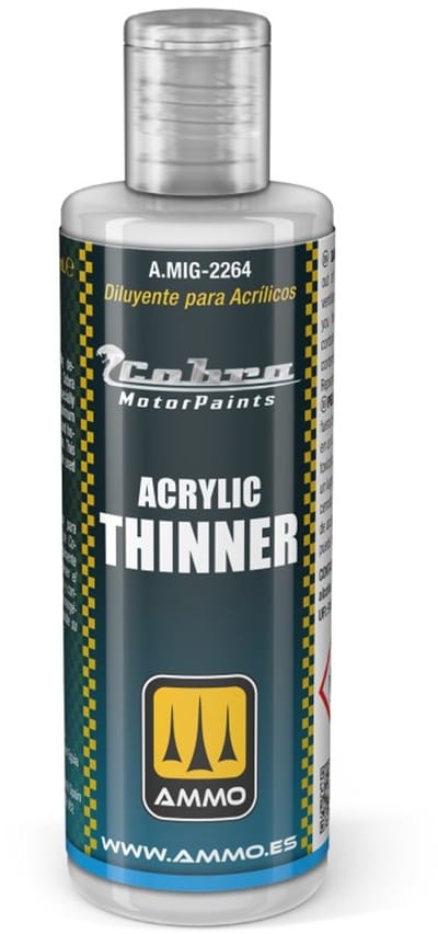 AMMO by Mig Jimenez Hobbyverf Acrylverf - MIG 2264 Cobra Motor Paints - Acryl Thinner - 60ml Verdunner - 1x 60 ml