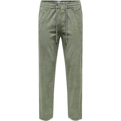 ONLY and SONS Stoffen broek - ONSLINUS TAP CORDUROY 0185 PANT NOOS - S tot XXL - voor Mannen - groen