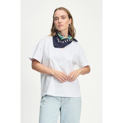 POM Amsterdam Shawl - Artisan Party Petite Blue Maat: OS | Sjaals Outlet | Dames | Blauw
