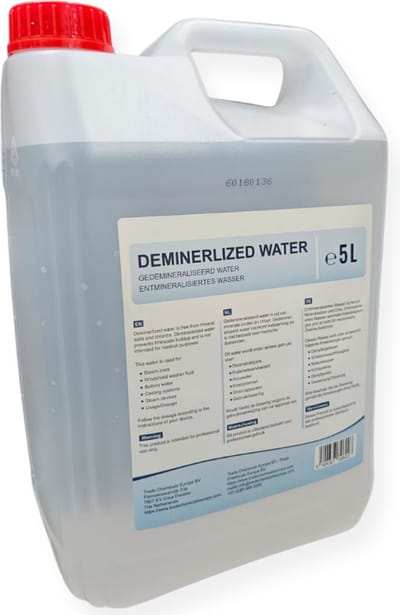 Demiwater Gedemineraliseerd Water - 5 Liter - Osmosewater Accuwater Strijkwater | TCE