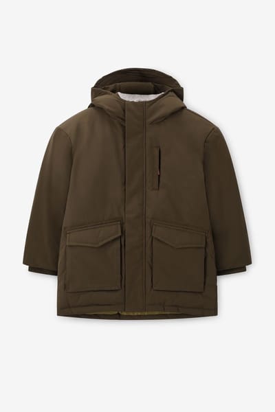 Sissy-Boy - Donkergroene technische parka jas