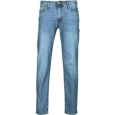 Jack & Jones blauwe heren jeans   Clark   Stonewash wassing   Regular fit   Knoop- en ritssluiting   Duurzaam   Regular waist Blauw 29/32