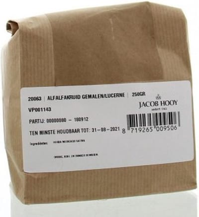 Jacob Hooy Alfalfakruid gemalen 250 Gram