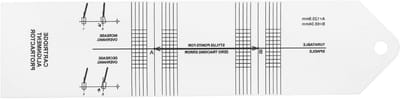 Allecto Plus - Inktcartridge Kalibratie Gradenboog voor Draaitafel - Geluid Arm Aanpassen - Wit