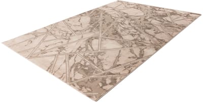 Lalee Marmaris Vloerkleed - Tapijt - Karpet - Beige - Superzacht - 3D-effect - Luxe Marmerlook