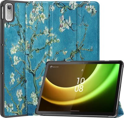 Hoesje Geschikt voor Lenovo Tab P11 (2e / 2nd Generatie) - Dun & Stevig - Trifold Bookcase - Hard Cover - Hardcover Book Case - Tablet Hoes - Bloesem