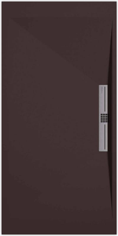 Sanifun douchebak Stone Side Chocolate Smooth 1400 x 700 S