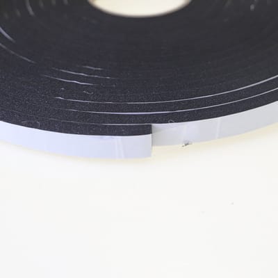 Zelfklevend PVC Tochtband I-Profiel - Zwart - 15mm x 9mm x 10m - Tochtstrip