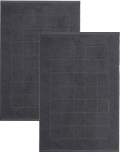 Dailygoody - Badmat - Douchemat - 100% Katoen - Grafiet - Badtextiel - Machinewasbaar - Geschikt voor Volwassenen - 50x70 cm