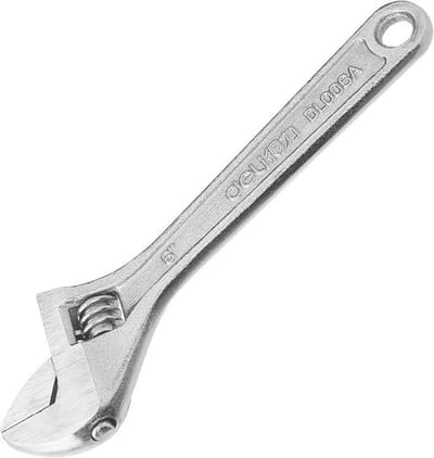 Verstelbare steeksleutel 6" Deli Tools EDL006A (zilver)