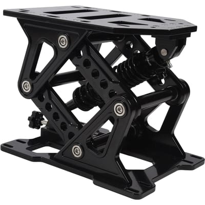 Support de Siège de Bateau 335 à 390 mm Réglable Relevable Robuste Alliage d'Aluminium Base de Siège pour RV Caravane Camping-car black