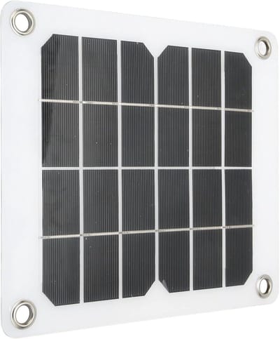Zonnepaneel Set - Draagbare Energie - Batterij Opladen - Monokristallijn Vermogen - 20 Watt - Zwart