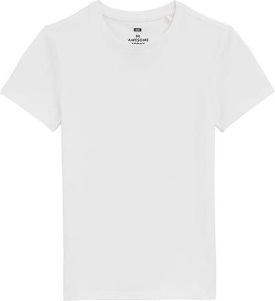 WE Fashion Jongens basic T-shirt met ronde hals van katoenmix