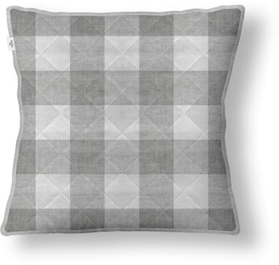 Zo Home Sierkussen Quattro di Lino - Dove Grey - Sierkussens 50x50cm - 100% Polyester - Inclusief Binnenkussen