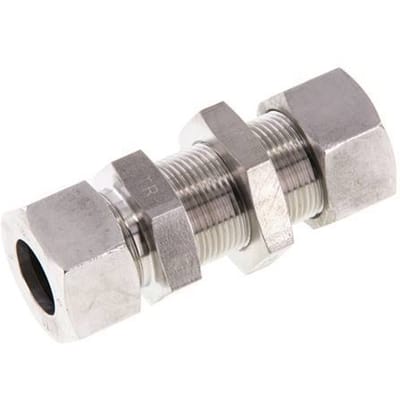 18L RVS Rechte Snijringkoppeling Schotdoorvoer 315bar ISO 8434-1