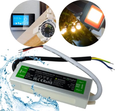Hermetische LED voeding 15W 12V 1.25A, waterdicht 115x30x20 cm