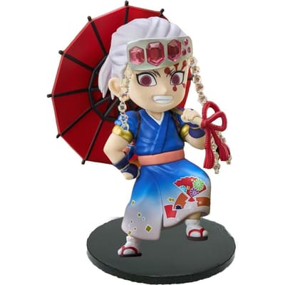 Demon Slayer Anime Actiemodel - Kamado Tanjirou Agatsuma Zenitsu Nezuko PVC Figuur Speelgoed Kimetsu No Yaiba Plum Rain Serie Cadeau Premium Kwaliteit red