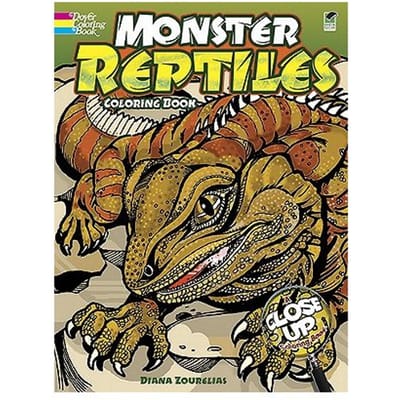 Monster Reptiles Coloring Book - Zourelias, Diana