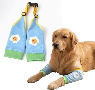 Elbow Guard voor Honden, Verstelbare Elleboogbandage voor Middelgrote en Grote Honden, Bescherming van Ellebooggewrichten en Gewrichten