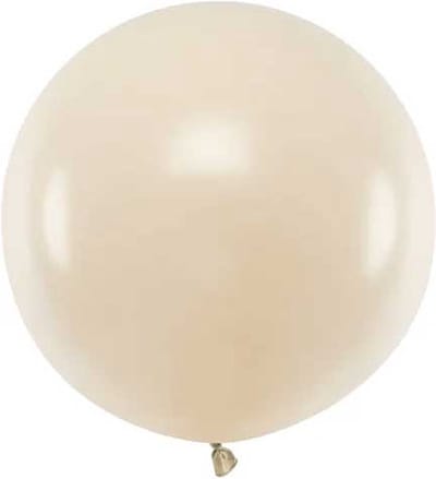 Partydeco - Ballonnen latex - ivoor 60 cm (per stuk)