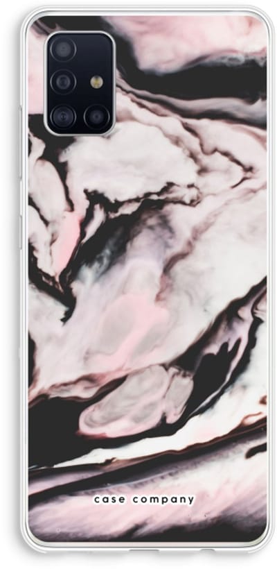 Case Company® - Hoesje geschikt voor Samsung Galaxy A51 4G hoesje - Roze stroom - Soft Cover Telefoonhoesje - Bescherming aan alle Kanten en Schermrand