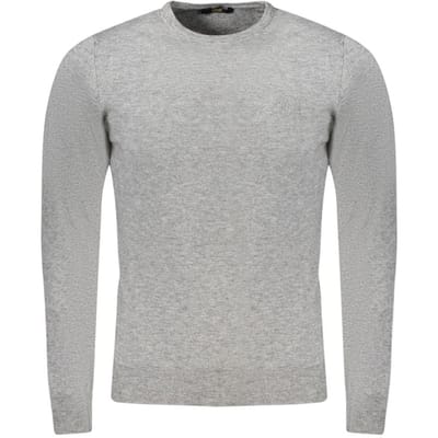 Cavalli Class Grijs Viscose Herenpullover