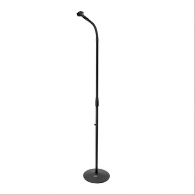 Pyle Microfoonstandaard - M-6 Microfoonhouder Standaard Adapter - Verstelbare Hoogte van 80 cm tot 152 cm - Pivotable Gooseneck Bevestiging- Zwart