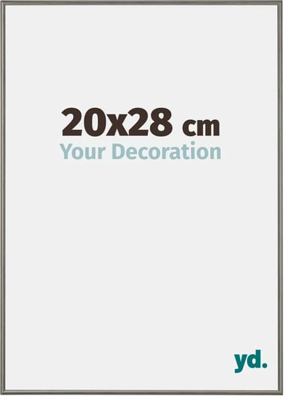 Your Decoration - Fotolijst 20x28 cm - Aluminium - Mercury Structuur - New York