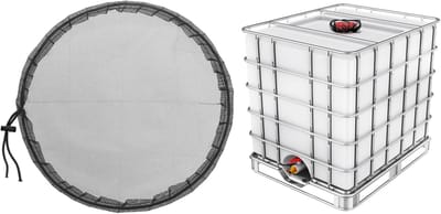 Famanu - Deksel filter mesh cover polyester 35 cm zwart
