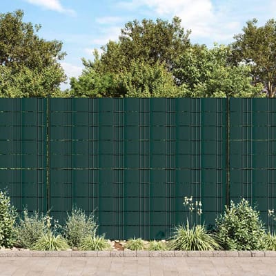 vidaXL - Privacystrips - 35x0,19 - m - PVC - matgroen