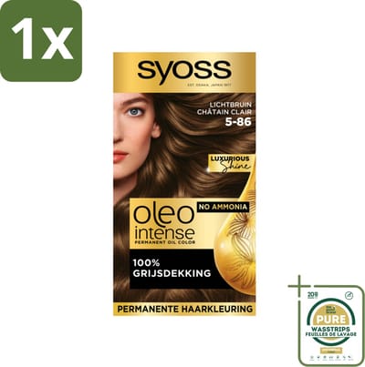 Syoss Oleo Intense - Haarverf - 5-86 - Licht Bruin - 115ml