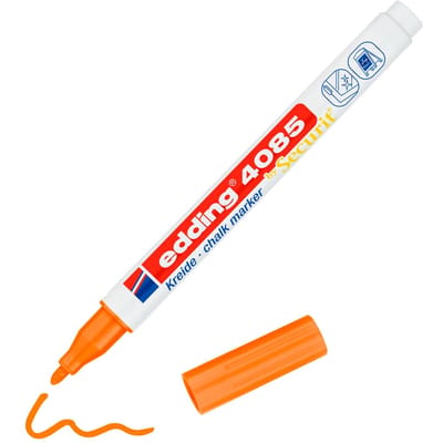 Kreidemarker edding 4085 von Securit rund 1-2mm neonorange