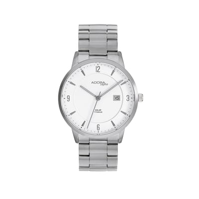 Adora Saphir Solar Horloge Heren AS4685 – Volledig Titanium – Saffierglas – 10 ATM Waterdicht – 40mm – Elegante Sunray Wijzerplaat