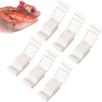 Hüftkraker Peeler Set van 6 Stuks voor het Makkelijk Pellen van Garnalen en Kreeft, Ideaal voor Gezinnen en Seafood Liefhebbers