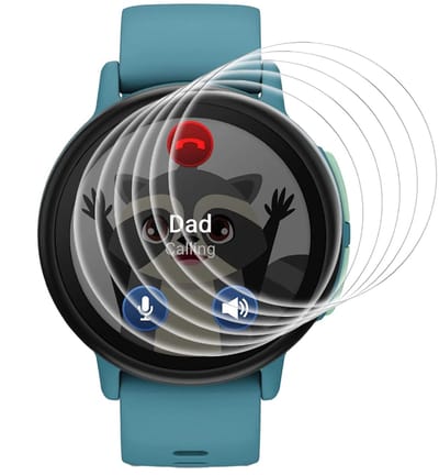 Dailygoods - HD Beschermfolie voor Garmin Bounce 2 Kids, 6 stuks