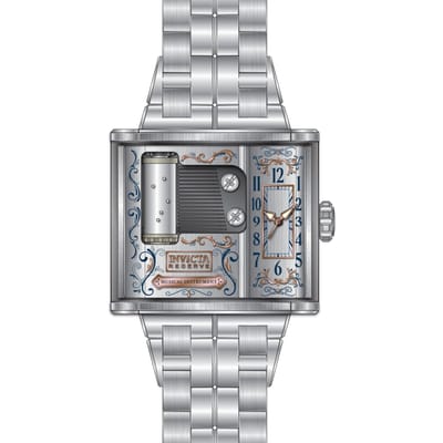 Invicta Artist 49474 Herenhorloge - Quartz Uurwerk - Roestvrij Staal met Zilveren Wijzerplaat - 52 mm