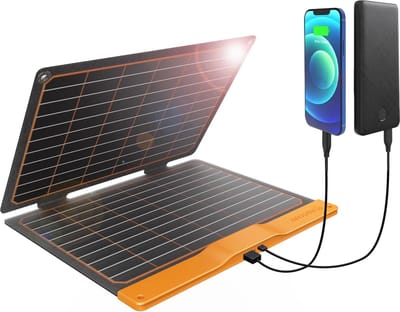 Opvouwbaar Zonnepaneel 20W met 2 USB-poorten - Draagbaar en Waterdicht voor Kamperen en Wandelen